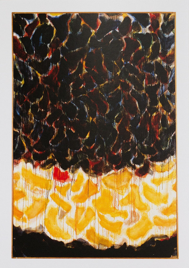 Sam Francis postcard: "Blue and Yellow"